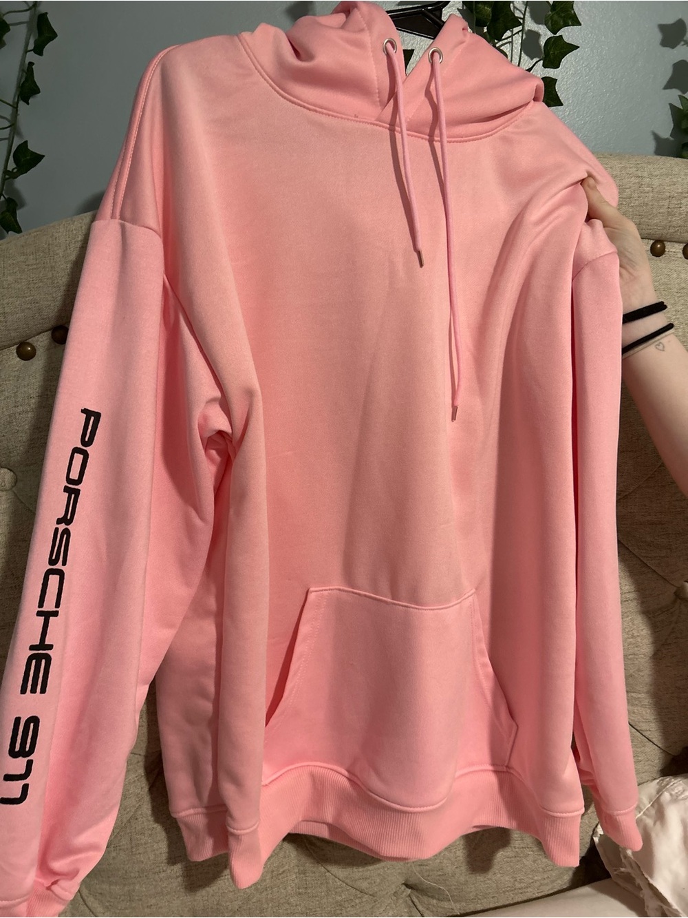 Porsche 911 Pink Hoodie Sweatshirt